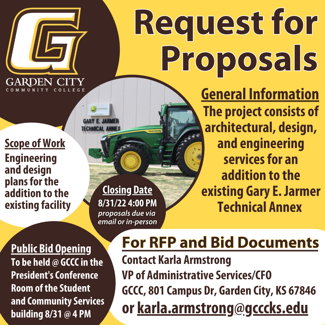 Request for Proposal - Jarmer Tech Annex