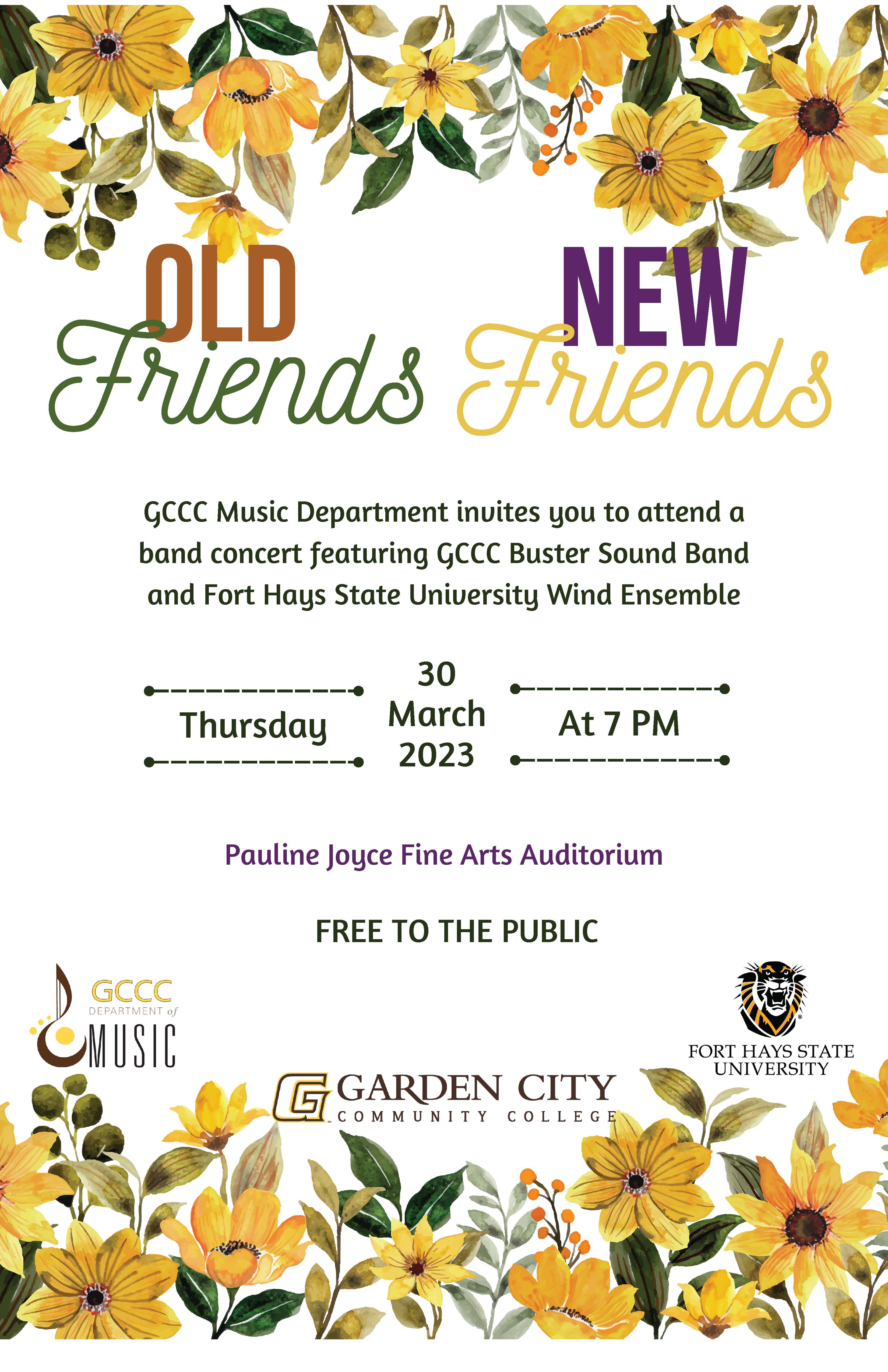 Old Friends New Friends Band Concert 2023