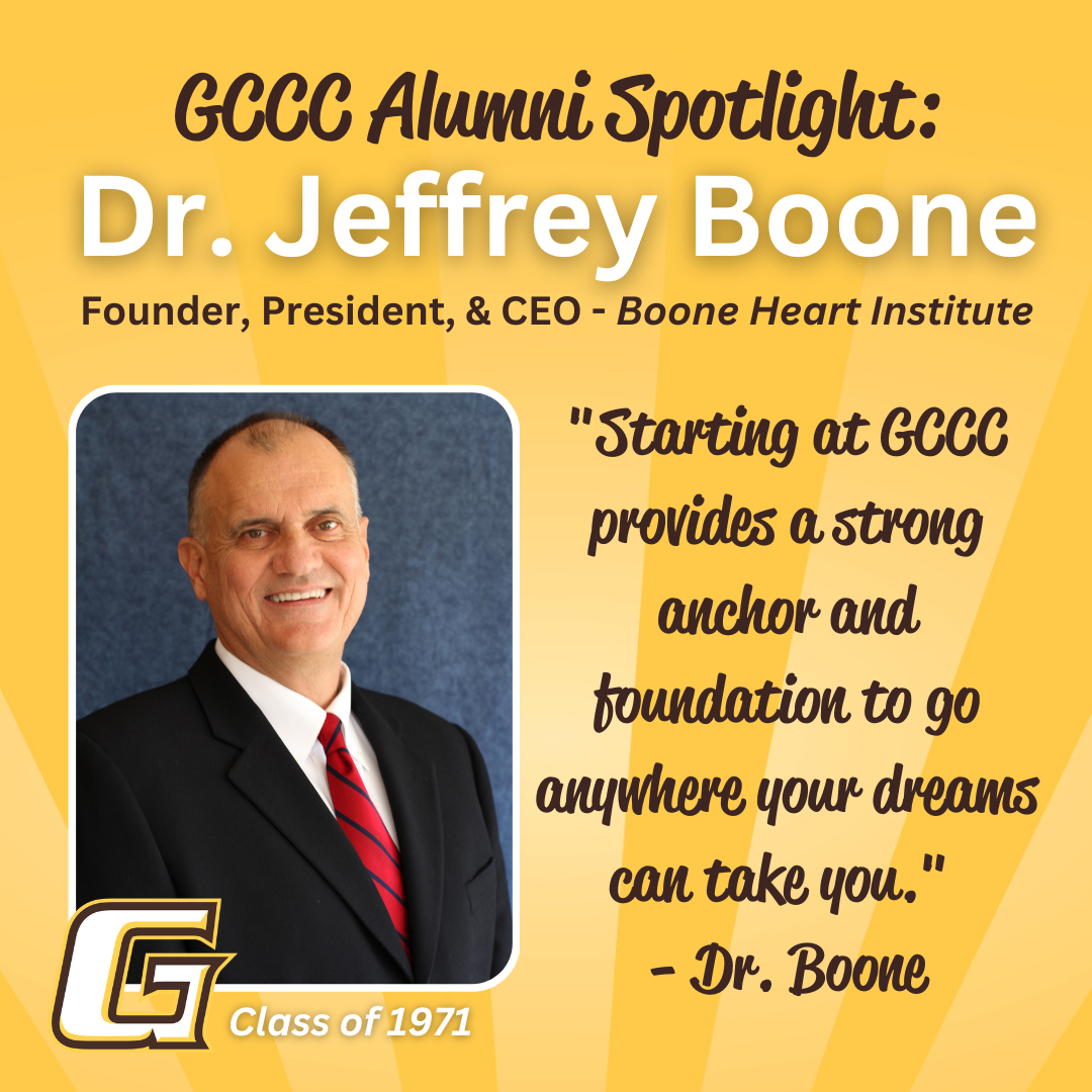 GCCC Alumni Spotlight: Dr. Jeffrey Boone