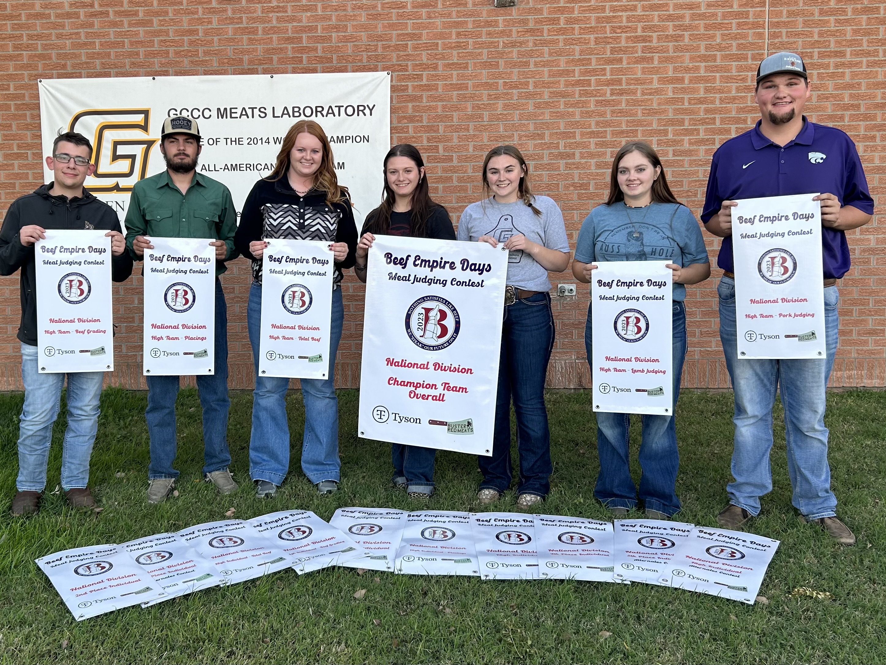 Pictured, left to right: Gavin Romshek, Jordan McVey, Hannah Missler, Ashlyn Christmann, Adison George, Ryann Kloepping and Blake Schilling with their awards. Pictured, left to right: Gavin Romshek, Jordan McVey, Hannah Missler, Ashlyn Christmann, Adison George, Ryann Kloepping and Blake Schilling with their awards.
