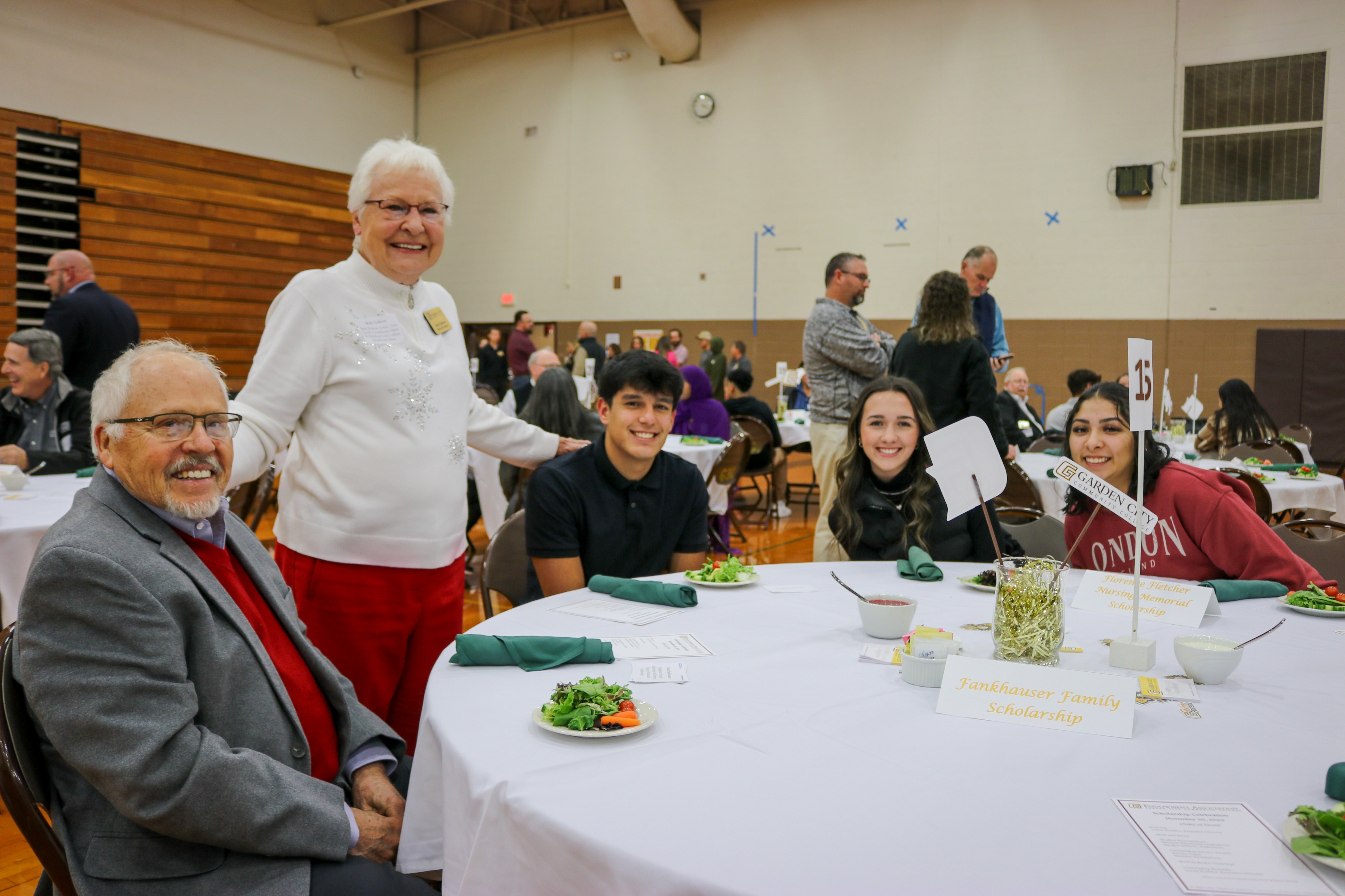 The Garden City Community College Endowment Association held its 2023 Scholarship Celebration on Thursday, November 30th in the Dennis Perryman Athletic Complex. The annual celebration serves as a time for student scholarship recipients and scholarship donors to socialize and enjoy a meal together. 