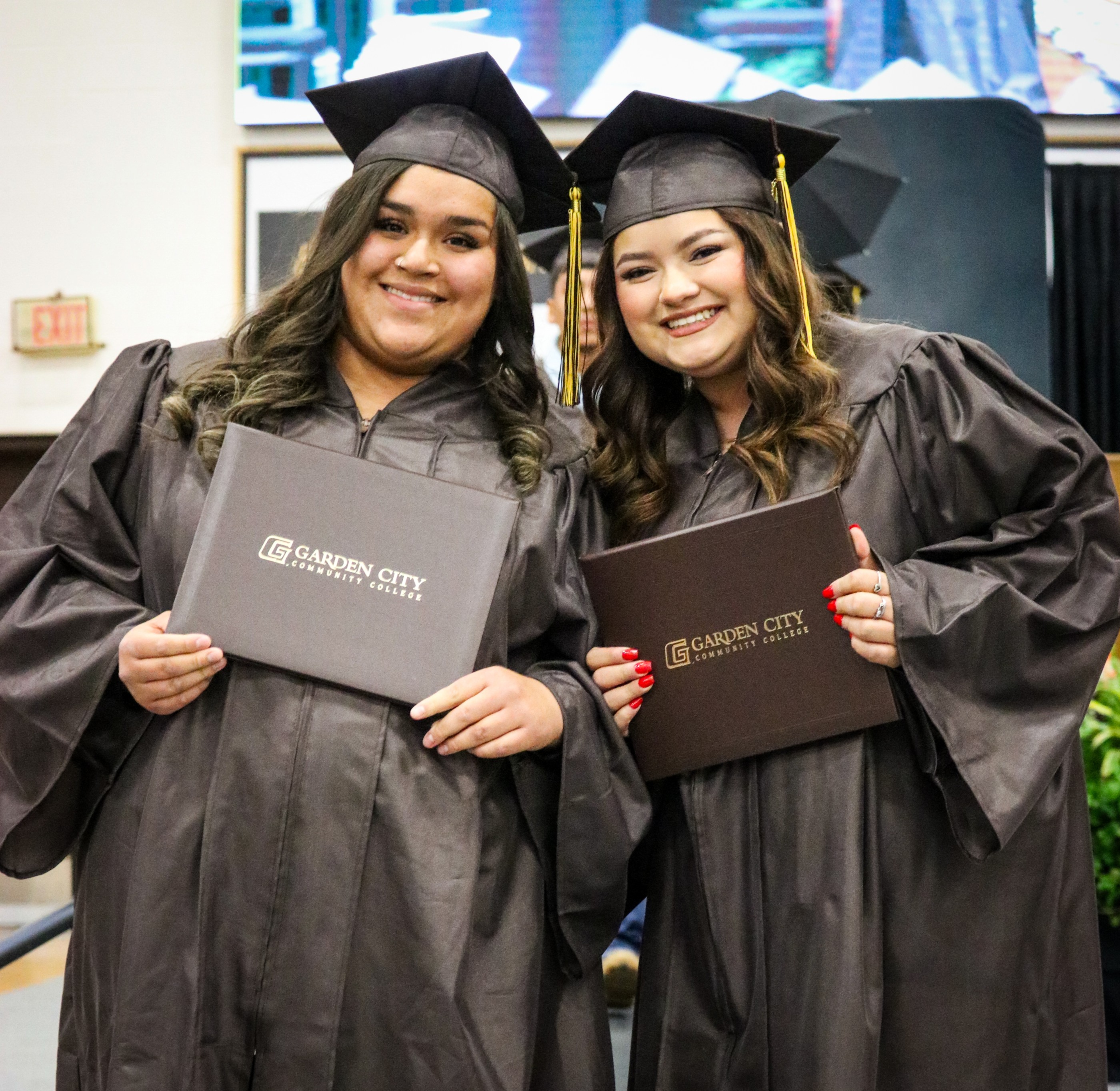 Anahi Franco and Leslie Barrios, GCCC Medical Assistant Graduates 2024