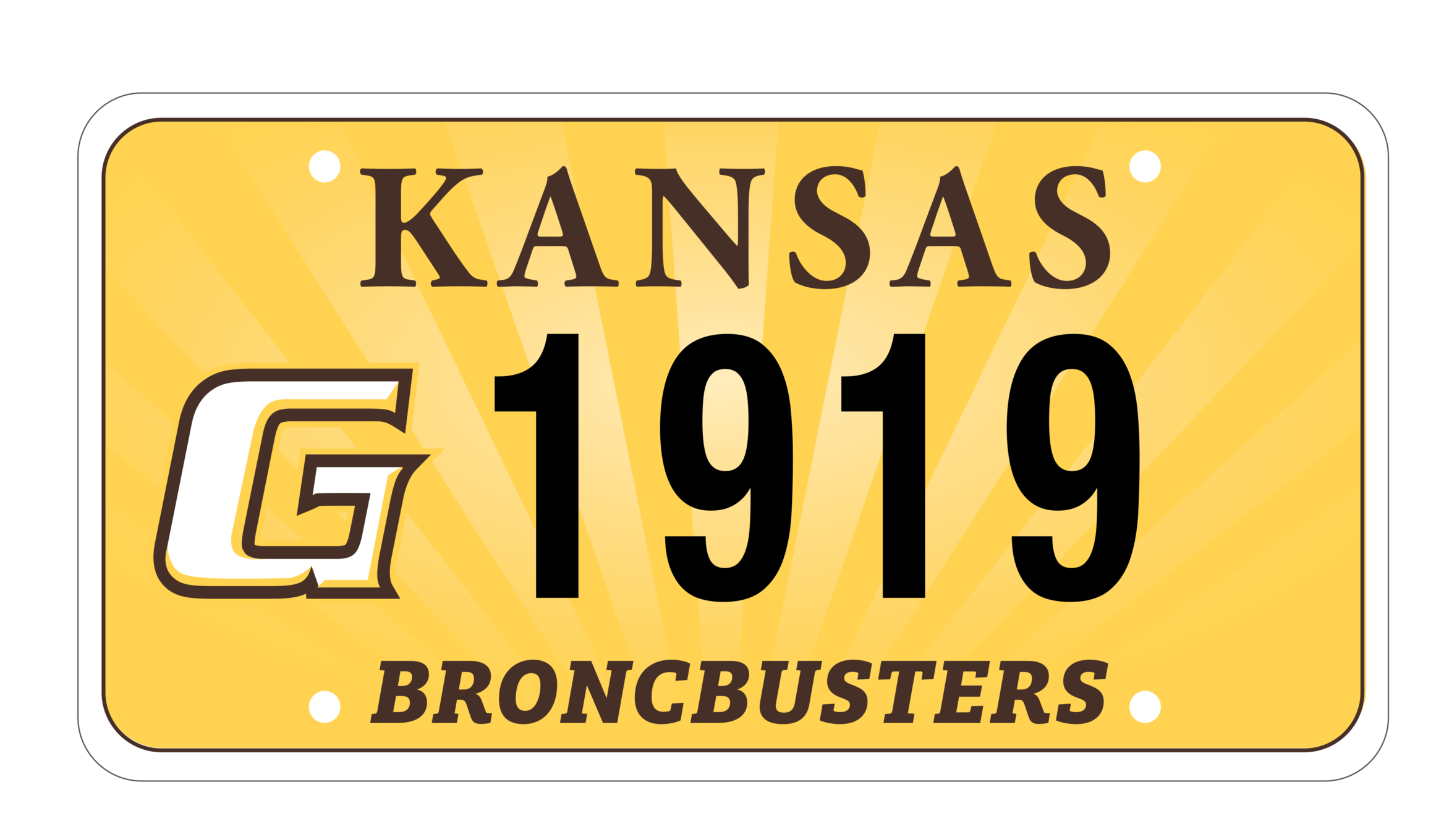 Example of the GCCC License Plate