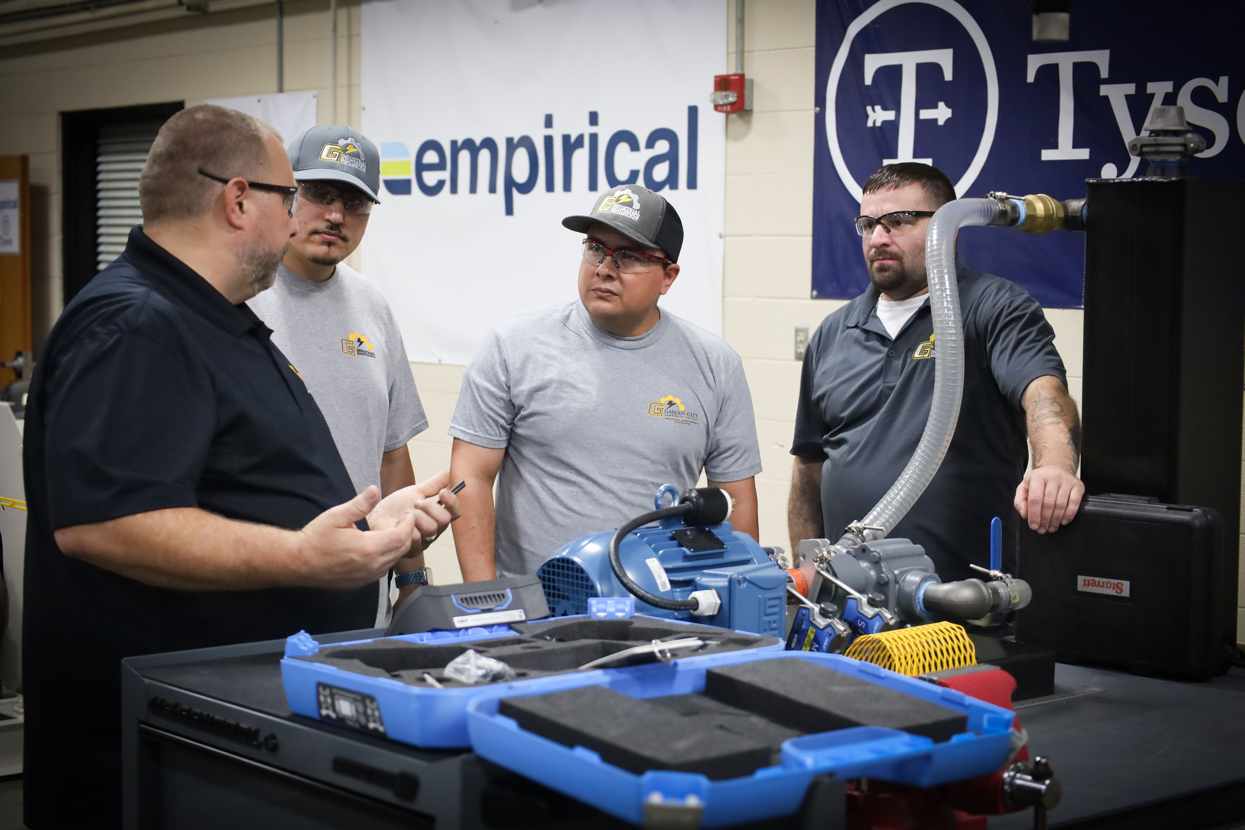student in industrial maintance program